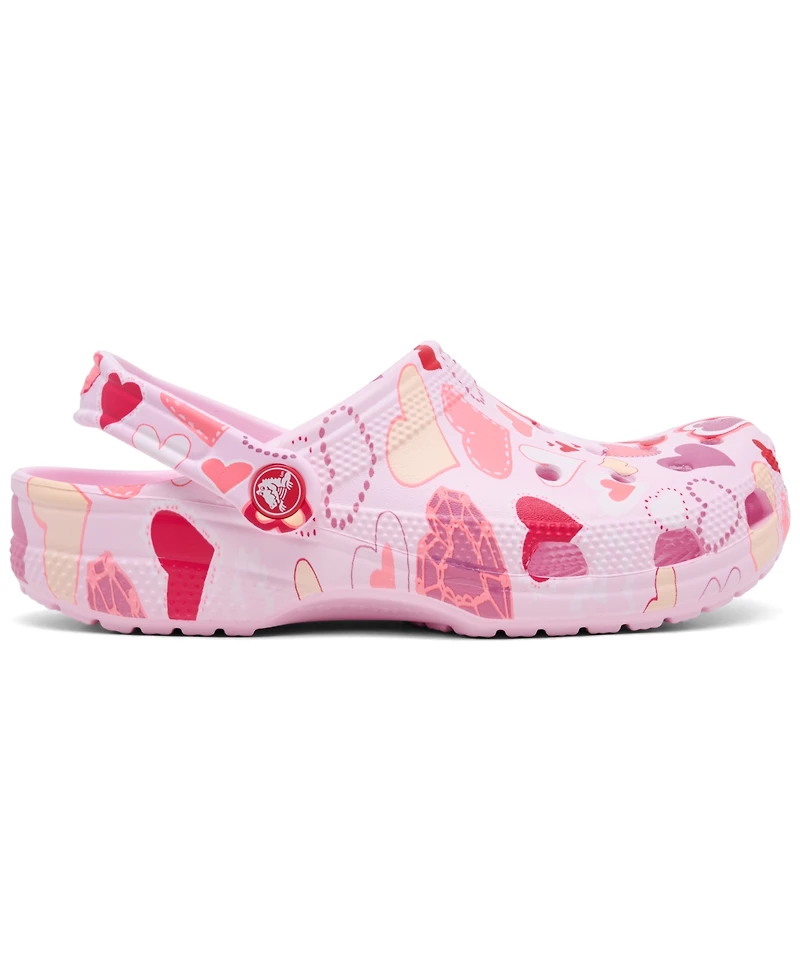 Crocs Women's Classic Valentine's Day Clog Sandals from Finish Line