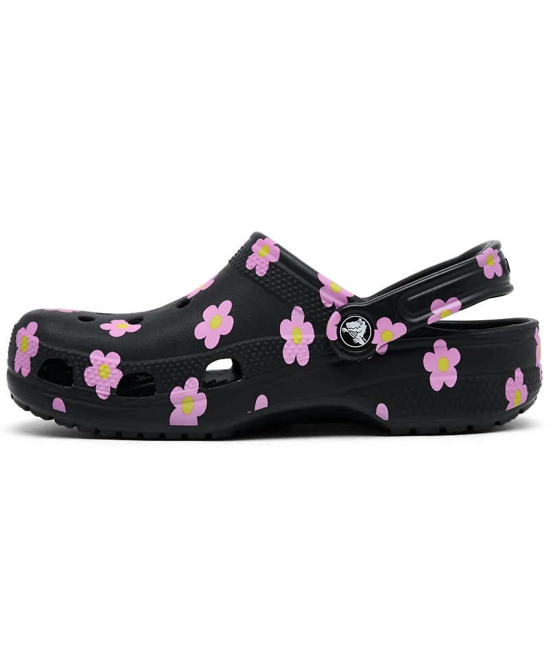 Crocs Little Girls Flowers Classic Clogs from Finish Line