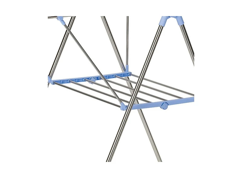 Household Essentials Gullwing Folding Clothes Drying Rack, Silver