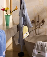 Lacoste Home Heritage Sport Stripe Logo Cotton 6-Pc. Bath Towel Set