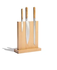 Made In Knife Block 3-Pc. Knife Set and Wood Handles