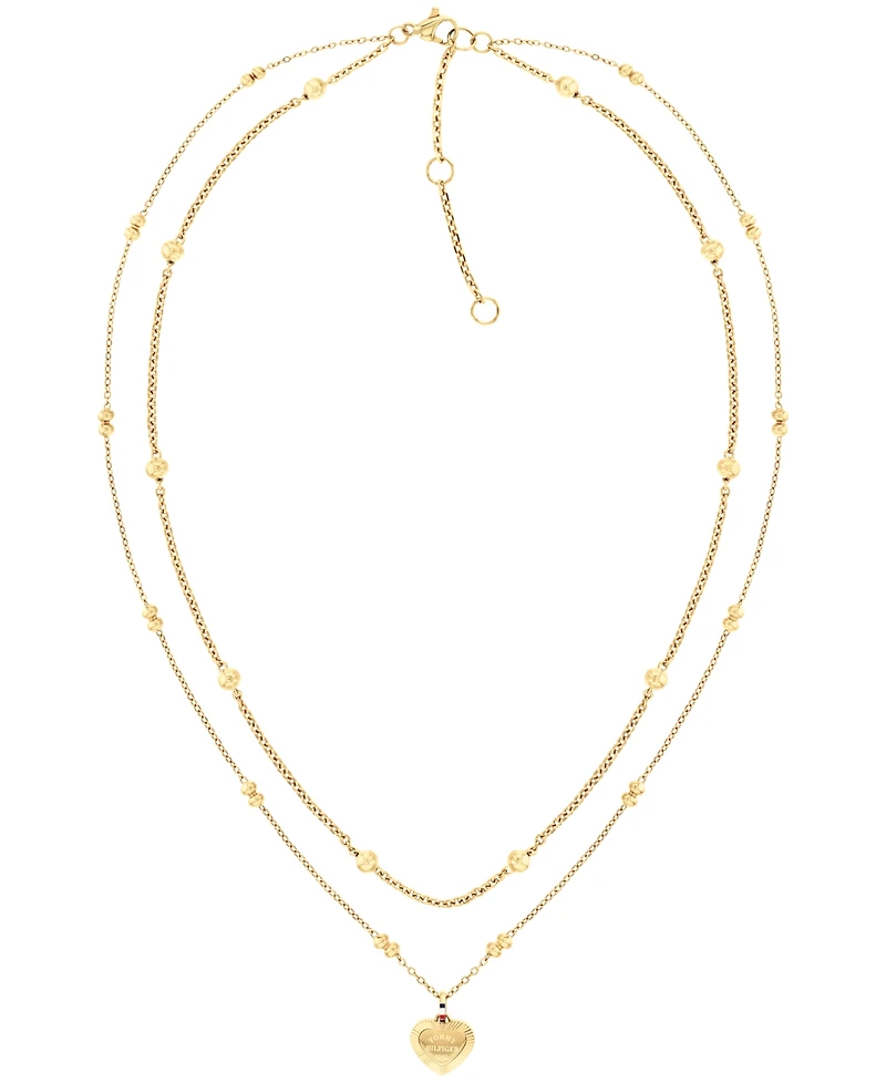 Tommy Hilfiger Women's Layered Gold-Plated Stainless Steel Necklaces