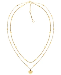 Tommy Hilfiger Women's Layered Gold-Plated Stainless Steel Necklaces