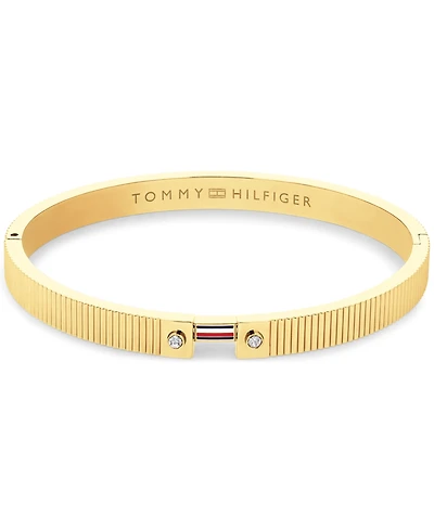 Tommy Hilfiger Women's Stripes Gold-Plated Stainless Steel Bracelet