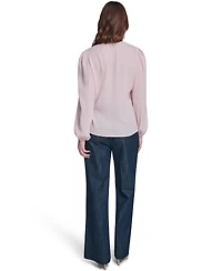 Tommy Hilfiger Women's Striped Ruffle Blouse