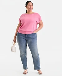 I.n.c. International Concepts Plus Dolman-Sleeve Sweater, Macy's Exclusive