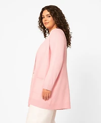 Melissa Paige Plus Open-Front Cardigan Sweater, Exclusively at Macy's