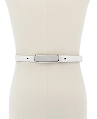 Michael Kors Bubble Plaque Leather Belt