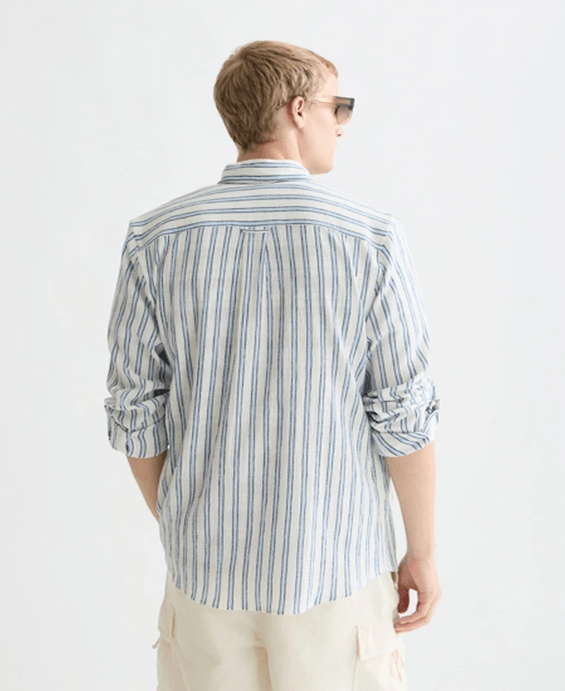 Scotch & Soda Men's Striped Regular-Fit Shirt