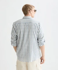 Scotch & Soda Men's Striped Regular-Fit Shirt