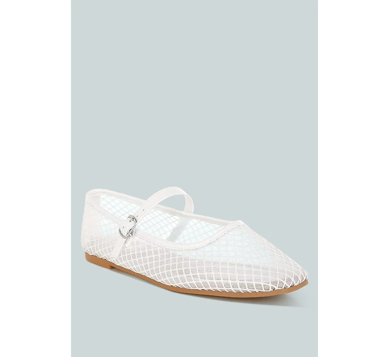 averona mesh mary jane flats