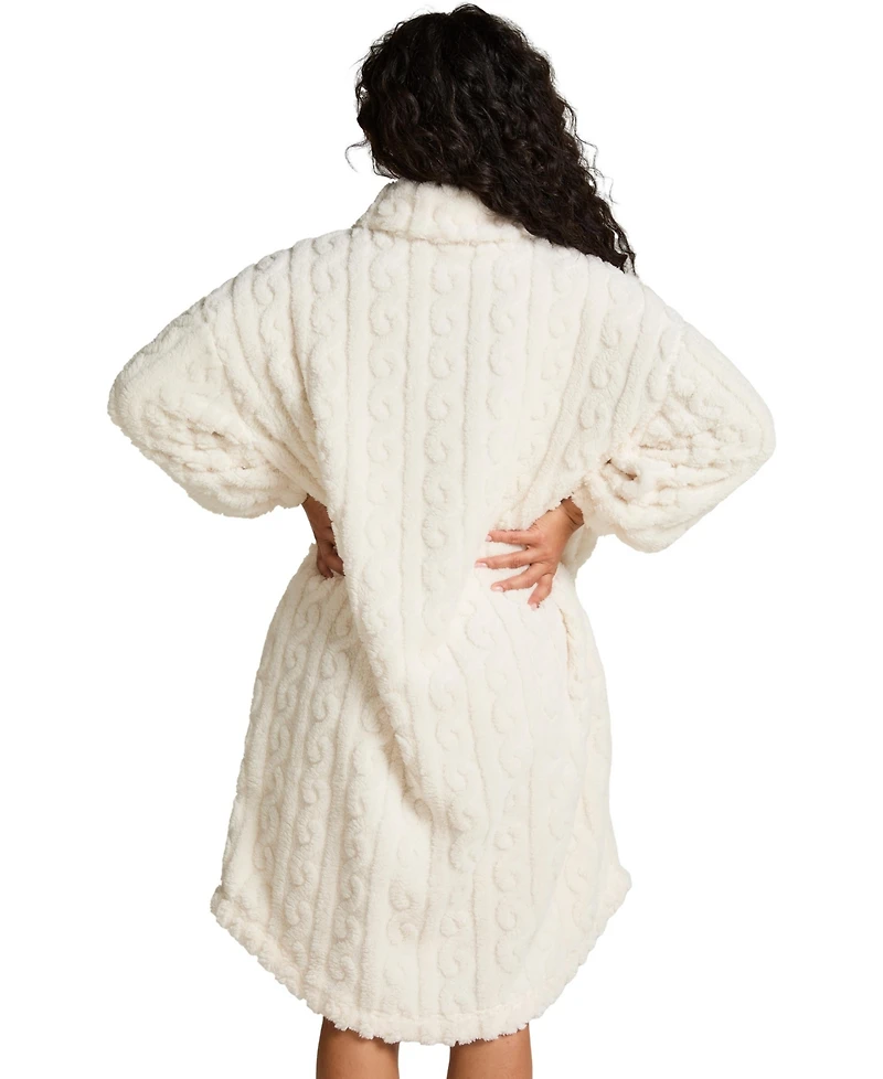 Hunkemoller Women's Poncho Cable Fleece