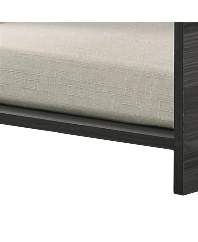 Aostirmotor 47" Pet Bed Sofa with Storage, Ash Gray Modern Dog Bed & Cat Couch, Plush Cushion & Side Compartment