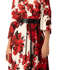 Ivonne Women's Floral Maxi Wrap Dress with Belt