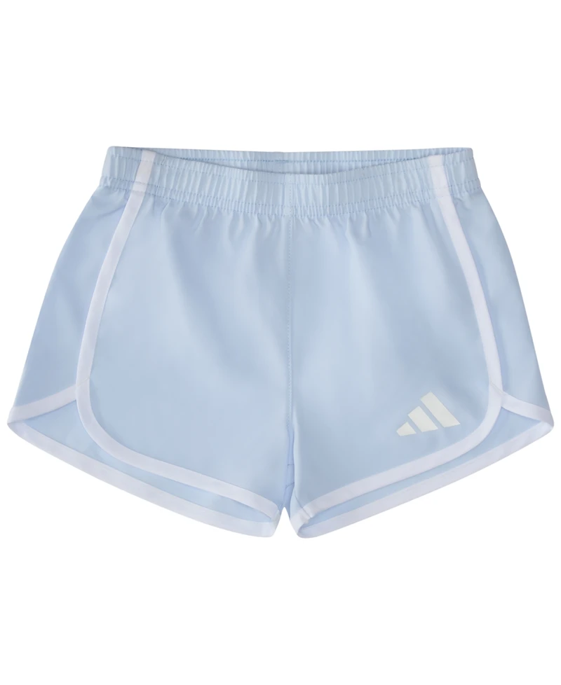 adidas Baby Girls' Short Cap Sleeve T-Shirt and Woven Shorts, 2-Piece Set