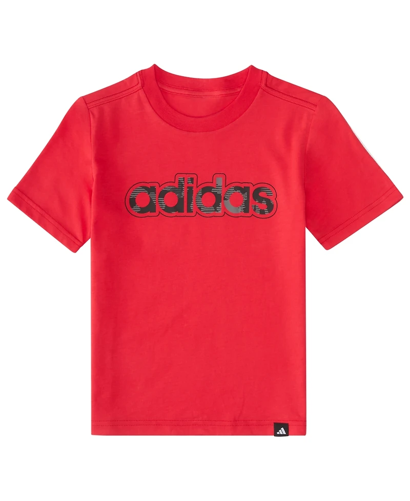 adidas Baby Boys' Short-Sleeve T-Shirt and Printed Shorts, 2-Piece Set
