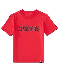adidas Baby Boys' Short-Sleeve T-Shirt and Printed Shorts, 2-Piece Set