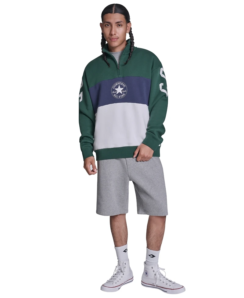 Converse Men's Regular-Fit Collared Neck Sweatshirt