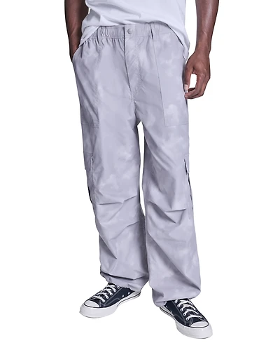 Converse Men's Box Pattern Wide Leg Cargo Pants