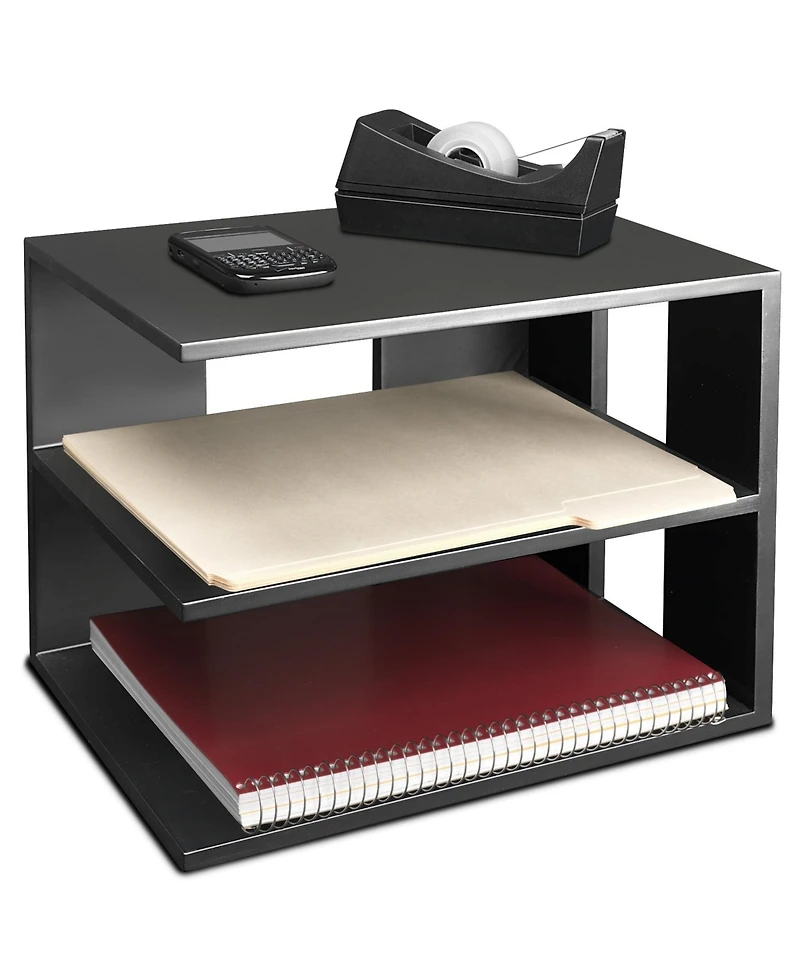 Victor Corner Shelf Desktop Organizer, Midnight Black
