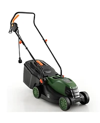 Costway Electric Corded Lawn Mower 12-amp 14-Inch Walk-Behind Lawnmower with Collection Box