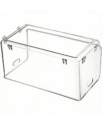 Yigii 2 Pack Stackable Clear Storage Bins for Kitchen & Home