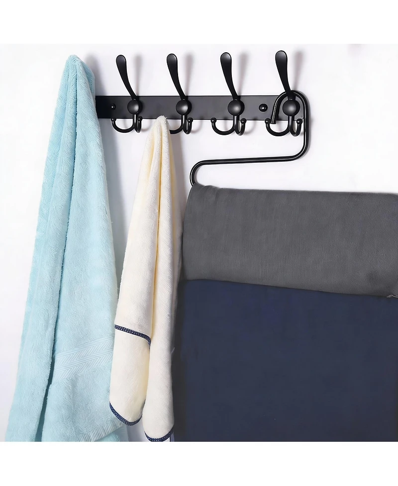 Yigii Heavy Duty 5-Tri Hook Wall Rack, Stainless Steel, Fits Many Rooms