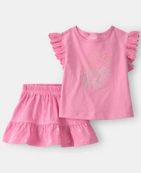 Carter's Baby Girls' Floral Top & Skort, 2-Piece Set