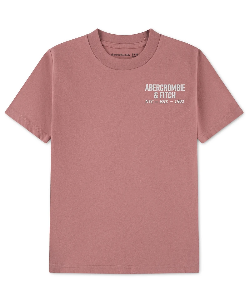 abercrombie kids Boys' Crewneck Nyc Est 1892 Logo T-Shirt