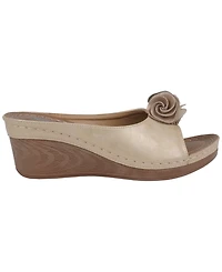 Gc Shoes Women's Sydney Rosette Wedge Sandals