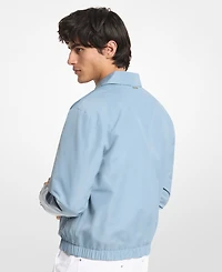 Michael Kors Men's Sleek Zip Point Collar Jacket