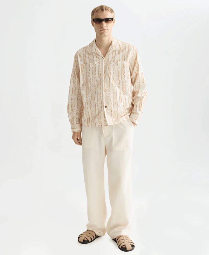 Scotch & Soda Men's Jacquard Boxy-Fit Shirt