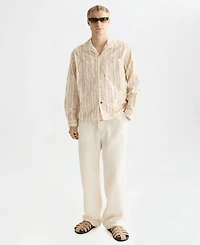 Scotch & Soda Men's Jacquard Boxy-Fit Shirt