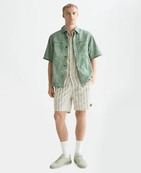 Scotch & Soda Men's Washed Cotton Short-Sleeve Shirt