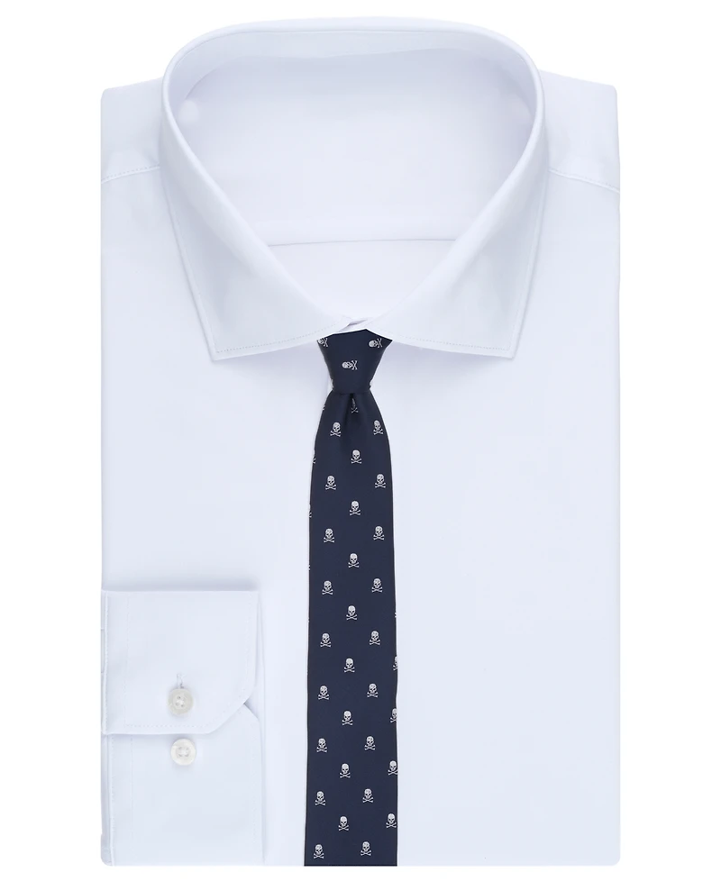 Bar Iii Men's Cross-Bone Solid Skinny Tie, Macy's Exclusive
