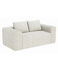 Streamdale Furniture Sofa in a Box Memory Foam 2-Seater Corduroy Couch, Easy Transport