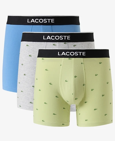 Men's Cotton Stretch Boxer Briefs, 3-Pack