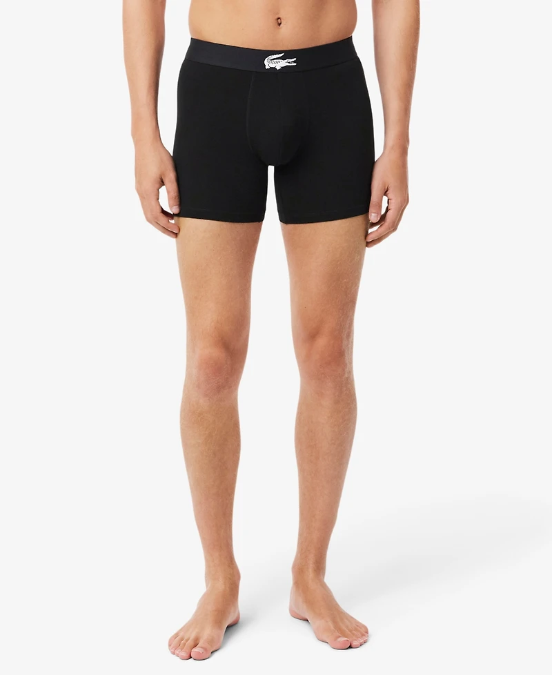 Lacoste Men's Regular-Fit Boxer Briefs, 3-Pack