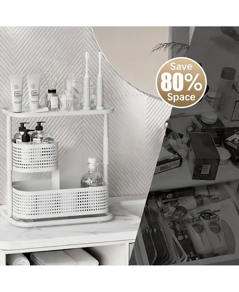 Yigii 360 Degree Rotating 3-Tier Organizer for Bathroom, Bedroom, Office