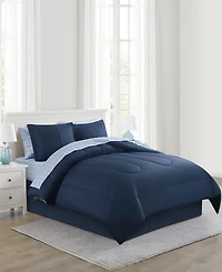 Enchante Accessories 8-Pc. Reversible Printed Microfiber Comforter Sets