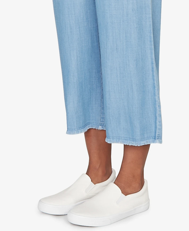 Alfred Dunner Petite Wide-Leg Ankle Pants