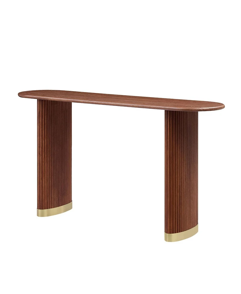 Streamdale Furniture Narrow Console Table with Stainless Steel Legs, Modern Design