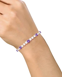 Macy's Amethyst (4-1/2 ct. t.w.) Bracelet Sterling Silver (Also Available Sapphire, Citrine, Blue Topaz)