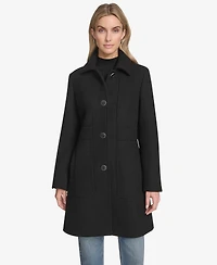 Andrew Marc Women's Emmeline Wool Blend Slim Coat