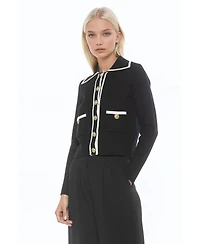 Alexia Admor Women's Mari Long Sleeve Sweater Jacket