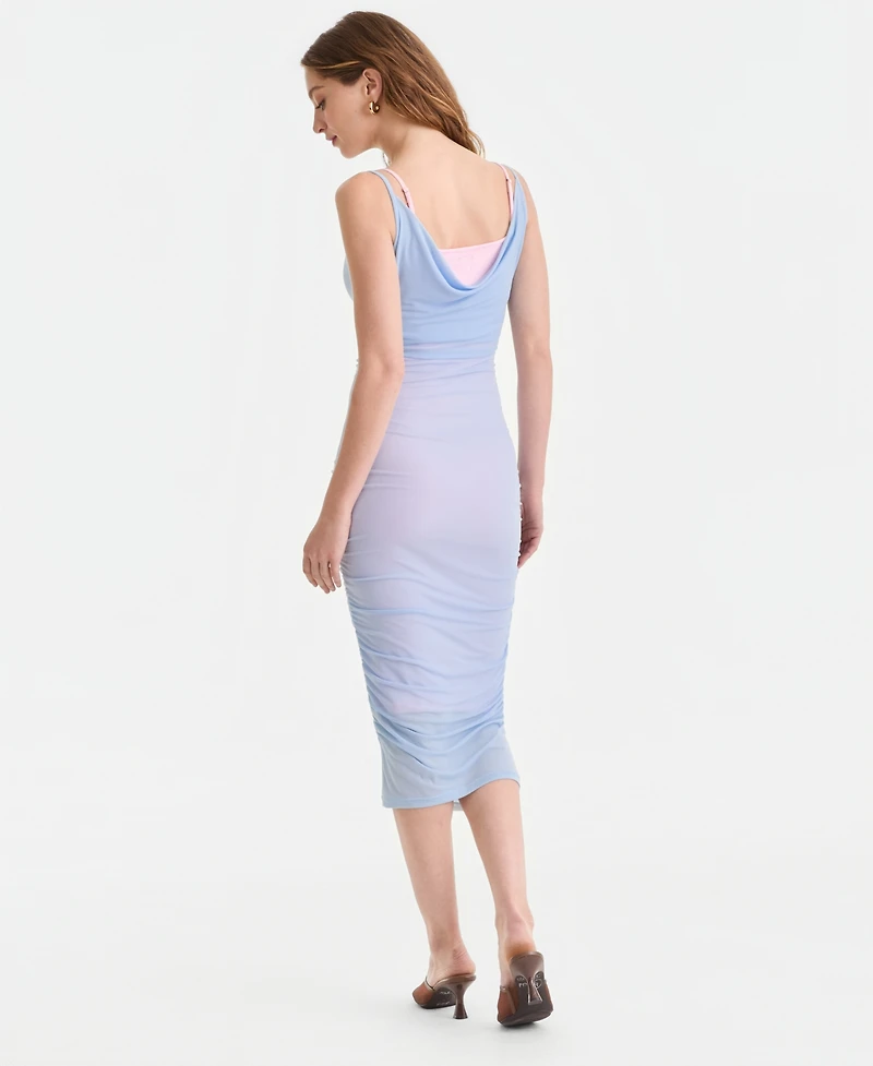 Bar Iii Women's Double-Layer Sleeveless Midi Dress, Macy's Exclusive