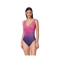 Profile by Gottex Women's Dream Ombre V Neck One Piece