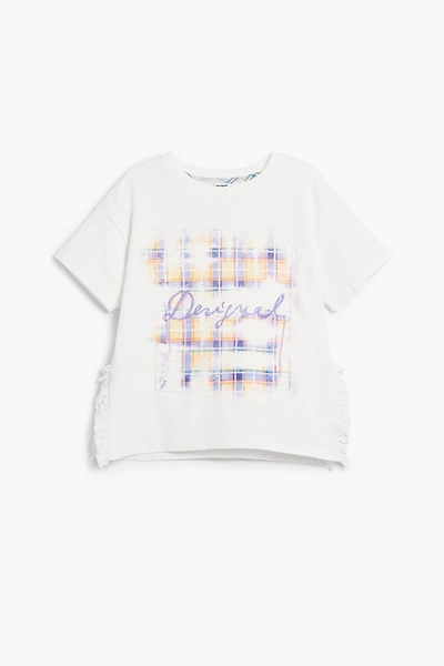 Desigual Girls Girls's Short sleeve check t-shirt