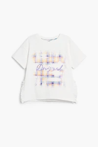 Desigual Girls Girls's Short sleeve check t-shirt