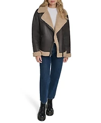 Levi's Women's Faux Shearling Asymmetrical Moto Jacket